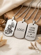 Anhänger mit gravur edelstahl - mit,