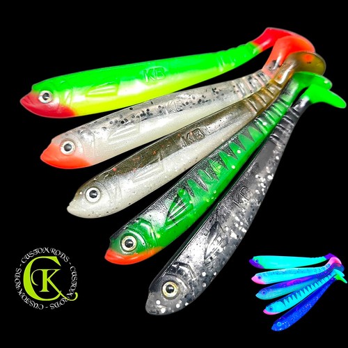 10cm gummifisch aktiv - 5x,