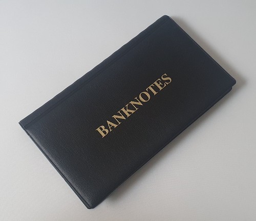 Schwarzes album für banknoten - schwarzes,