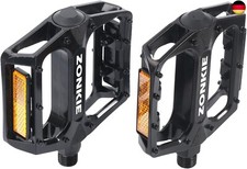 ZONKIE Bike Pedale, Mountain Fahrräder Pedale Flach Aluminium Legierung 