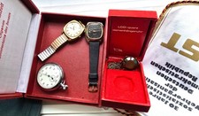 KFK25405 Los 4 Uhren 1x GUB Spezimatic und 3x Ruhla Quarz und Stoppuhr