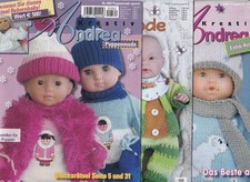 3 x Handarbeitshefte für Puppenkleidung