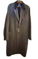 Alexander McQueen McQ Long Men's Grey Cotton Trench Coat-Style Jacket – IT48