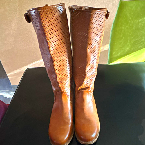 Damen reitstiefel leder braun - damen,