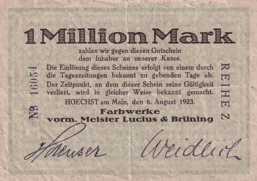 Höchst farbwerke lucius - höchst,