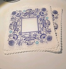 DDR Zwiebelmuster Platzdeckchen Krepp Papier Servietten Haushalt Gastronomie 