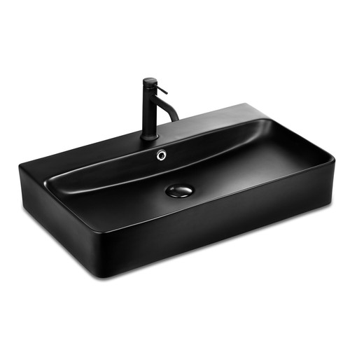 Keramik waschbecken schwarz - ,