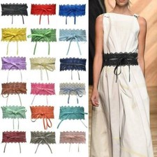 Spitze Damen Hüftgürtel Taillengürtel Wide Wickelgürtel Bindegürtel 210CM Gürt ~