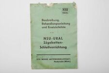 NSU Ural Sägekettenschleifvorrichtung Beschreibung, Anleitung, Ersatzteileliste