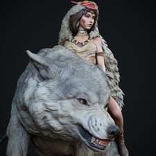 Prinzessin mononoke resin - prinzessin,