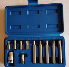 SW-stahl Vielzahn Stecknuss Set 11 teilig M5-M12