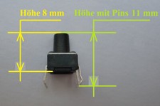 6 x 6 x 8 mm 4 - Pin Miniatur