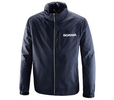 Offizielle Scania Truck Gear Größe L marineblaue Sturmjacke Mantel für Herren neu mit Etikett NEU