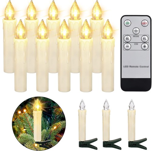 Led weihnachtskerzen 10er set - led,