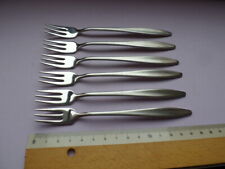 6 Austerngabeln amerikanisch CMS Carl Mertens Solingen Auster Edelstahl 18/8 Neu