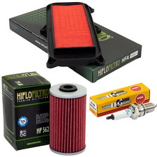 Wartung für Kymco Yager 125 GT T90000 2007-16 Set Luftfilter Ölfilter Zündkerze