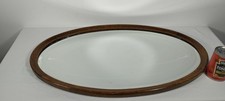 Antik vintage wandspiegel oval - wandspiegel,