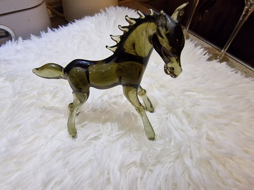 Glas pferd pferdefigur - pferd, ,