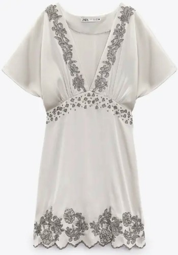 Zara kleid stickerei tunika - zara,