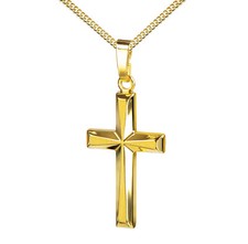 Kreuz-Anhänger Gold-Kreuz 585