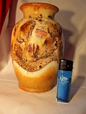 SELTENE/UNGEWÖHNLICHE DUMLER & BREIDEN Vulkanstruktur 70er Jahre Vase WGP mit HOHR Etikett