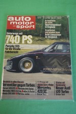 AMS 13/86 Porsche 935 K3 Audi 100 Turbo Quattro Mercedes  190 E 2.3-16 Honda CRX