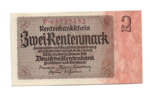 Rentenmark 1937 167b unc - 2,