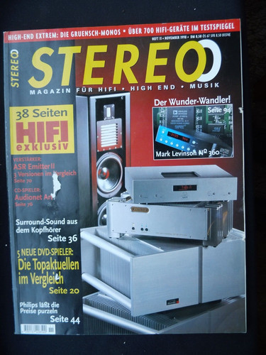 Stereo philips cdr - stereo, 11/98,philips