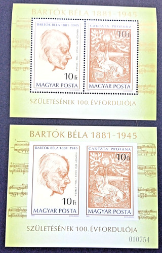 Ungarn 1981 bela - 1981, bartok