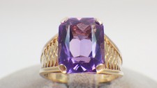 Schöner Amethyst Ring 585 GG