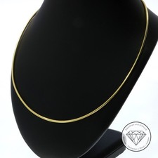SONDERAKTION WERT 2.480,- Schlauch Kette Schnur 750 Gold 18k 18 KT 42cm XXYY