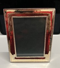 Vintage Fotorahmen/Bilderrahmen Aufsteller versilbert 10,5 x 8,3 cm