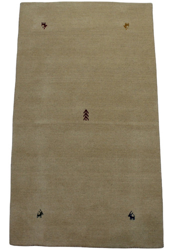 Gabbeh beige teppich 100 - beige, 100%