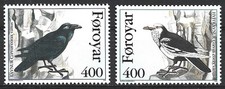 Färöer - Färöer-Kolkrabe Satz postfrisch 1995 Mi. 283-284