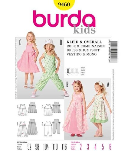 Schnittmuster burda 9460 - burda,