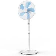 Brandson Standventilator 3 Leistungsstufen Weiß 40cm 5 Rotorblätter 50W