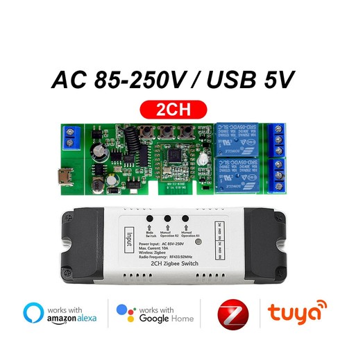 2ch tuya zigbee - 2ch, relais