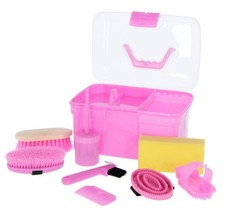 Putzbox rosa mit Inhalt