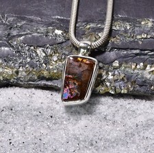 Boulder Opal Anhänger, 925er