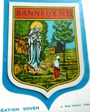 Souvenir aufkleber banneux - souvenir-aufkleber,