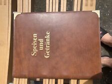 Getränke und Speisekarten für Restaurant, Echtleder, DIN A4, 24 Stück