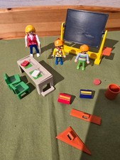 Playmobil 3084 Klassenzimmer Vintage Klicky Möbel Schule m. Zubehör