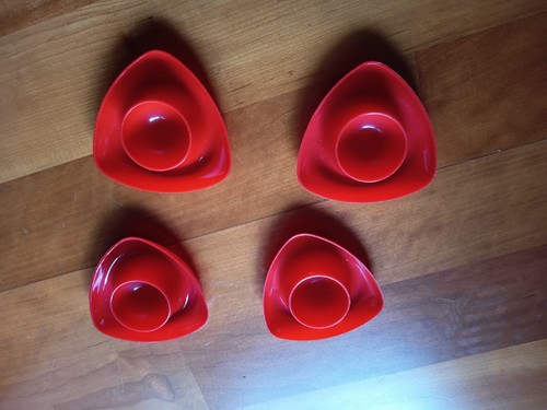 Eierbecher rot kunststoff - eierbecher,