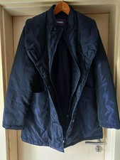 "Designer´s" Damen Winter Jacke Mantel dunkelblau metallisch Gr. 40