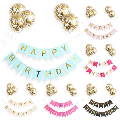 Girlande happy birthday - happy,