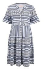 Damen Shirt Kleid weiß und