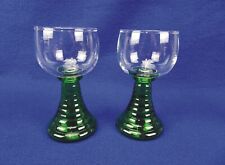 2 seltene alte Römer Wein Gläser 0,1 L Hohlfuß - sehr gut erhalten (H2)