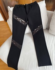 Farfalla Rosso Damenhose schwarz Gr. L NEU mit Glitzer