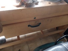 Ulmia Hobelbank 230cm-240cm, mit Hinterzange und Vorderzange und Lade