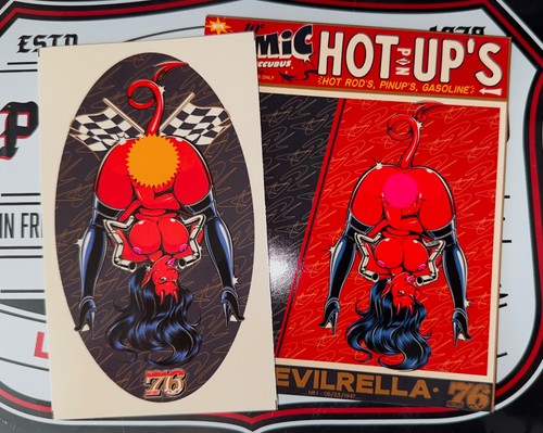 Devil pinup aufkleber - devil,